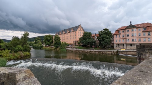 Welfenschloß von der Werrabrücke aus gesehen