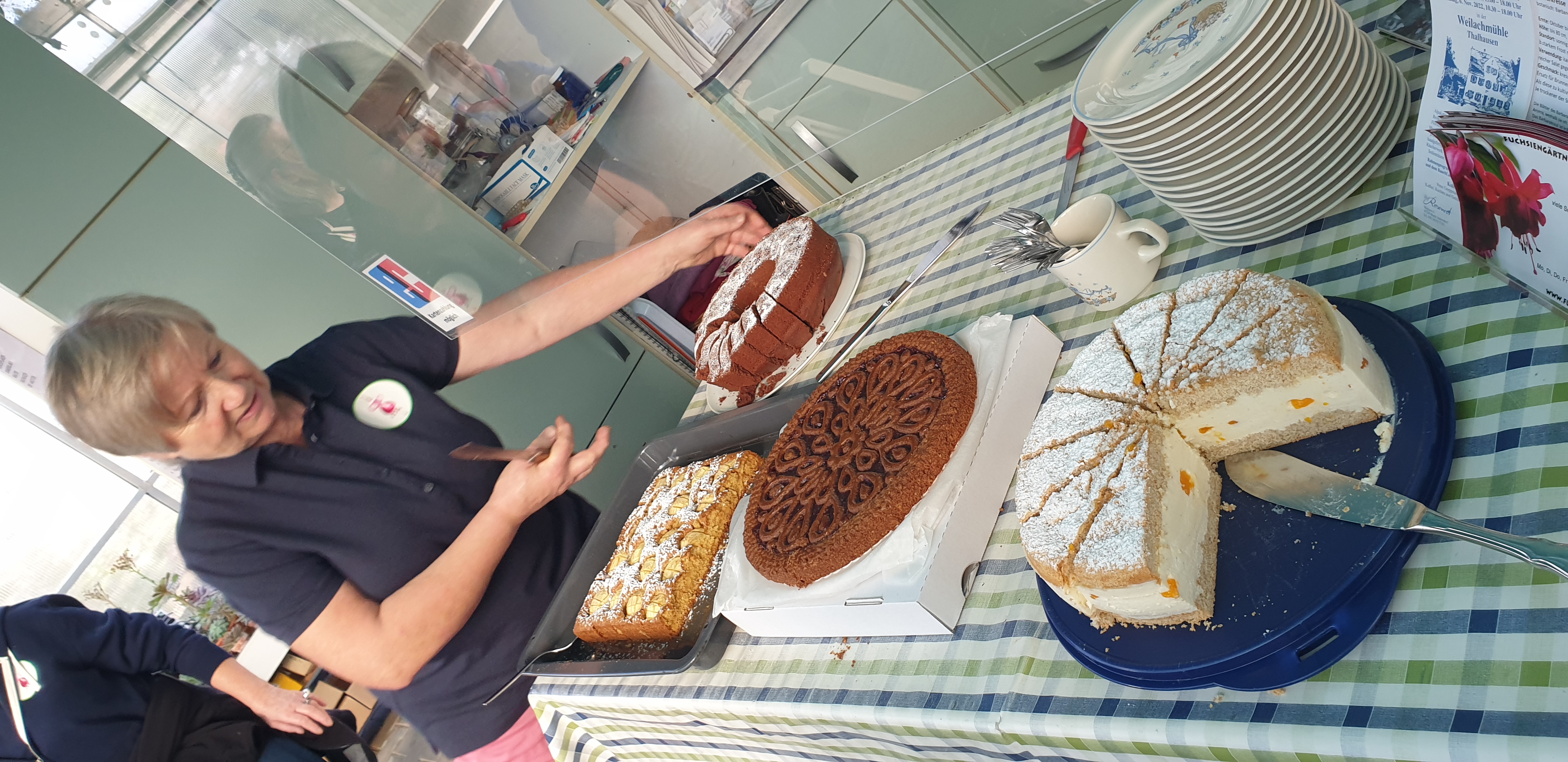 Unser Kuchen Buffet mit der Spende vom Wolfgang