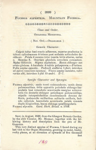 Buchseite aus Curtis Botanical Magazine 1858